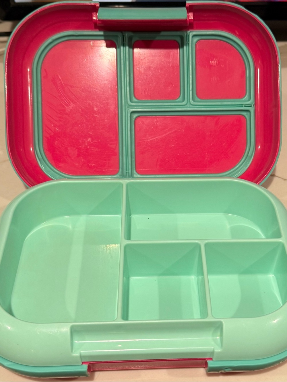 Bentgo Mint and Pink 5-Compartment Meal Organizer Lunch Box